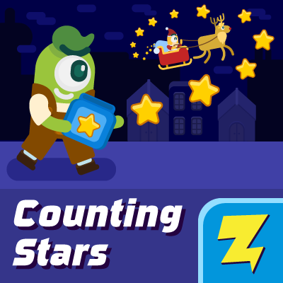 Counting Stars - Free Count Objects Game | Free-Learning-Games.com