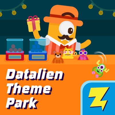 Datalien Theme Park - Free Classify Objects Game | Free-Learning-Games.com