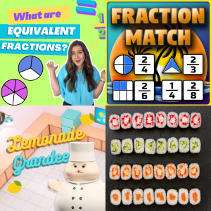 Game Based Learning: Understanding Equivalent Fractions 3.NF.A.3.a ...