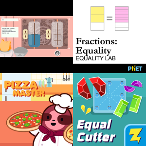 Free Educational Games: Partition Shapes Into Unit Fractions 3.G.A.2 ...