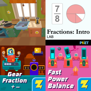 Worksheet: Unlike Denominators MGSE5.NF.1 - Free Games, Simulations ...