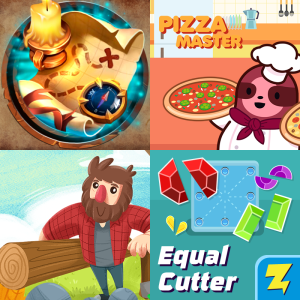 Practice: Partition Shapes Into Unit Fractions 3.G.A.2 - Free Games and ...